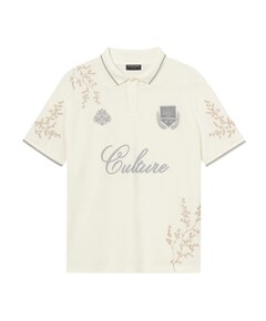 Heren polo ecru