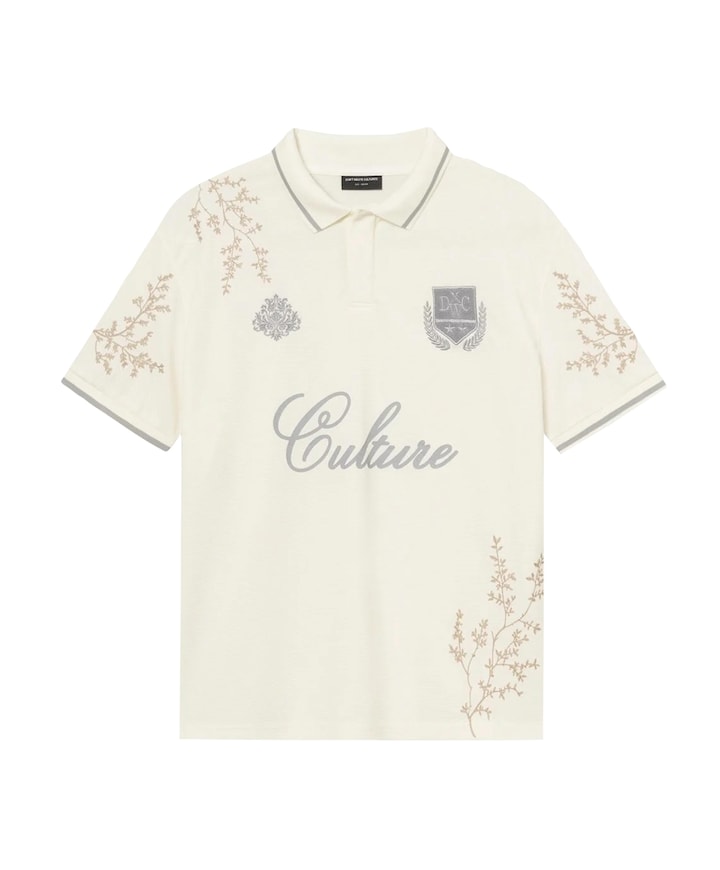 Heren polo ecru
