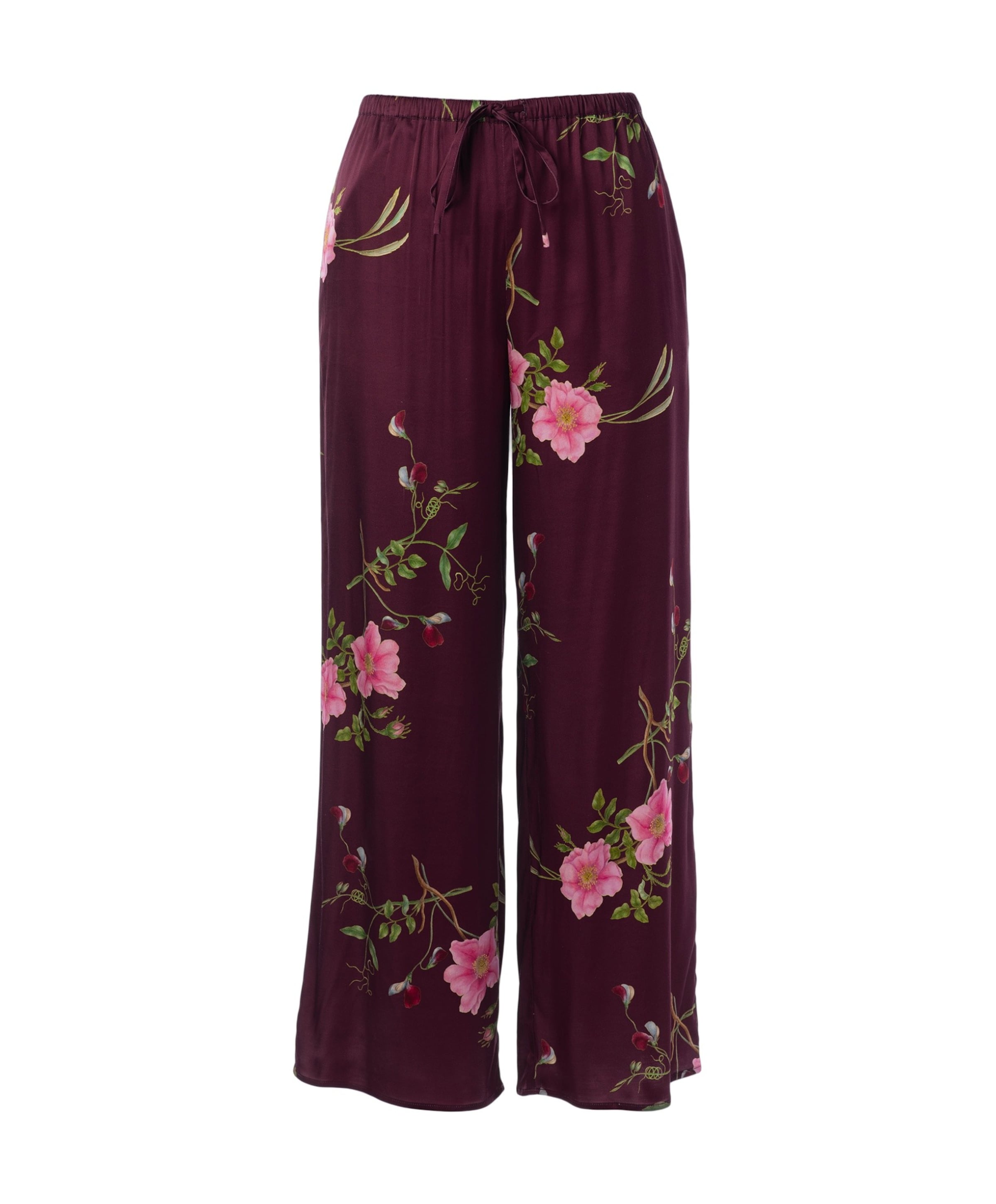 Dames pyjamabroek bordeaux