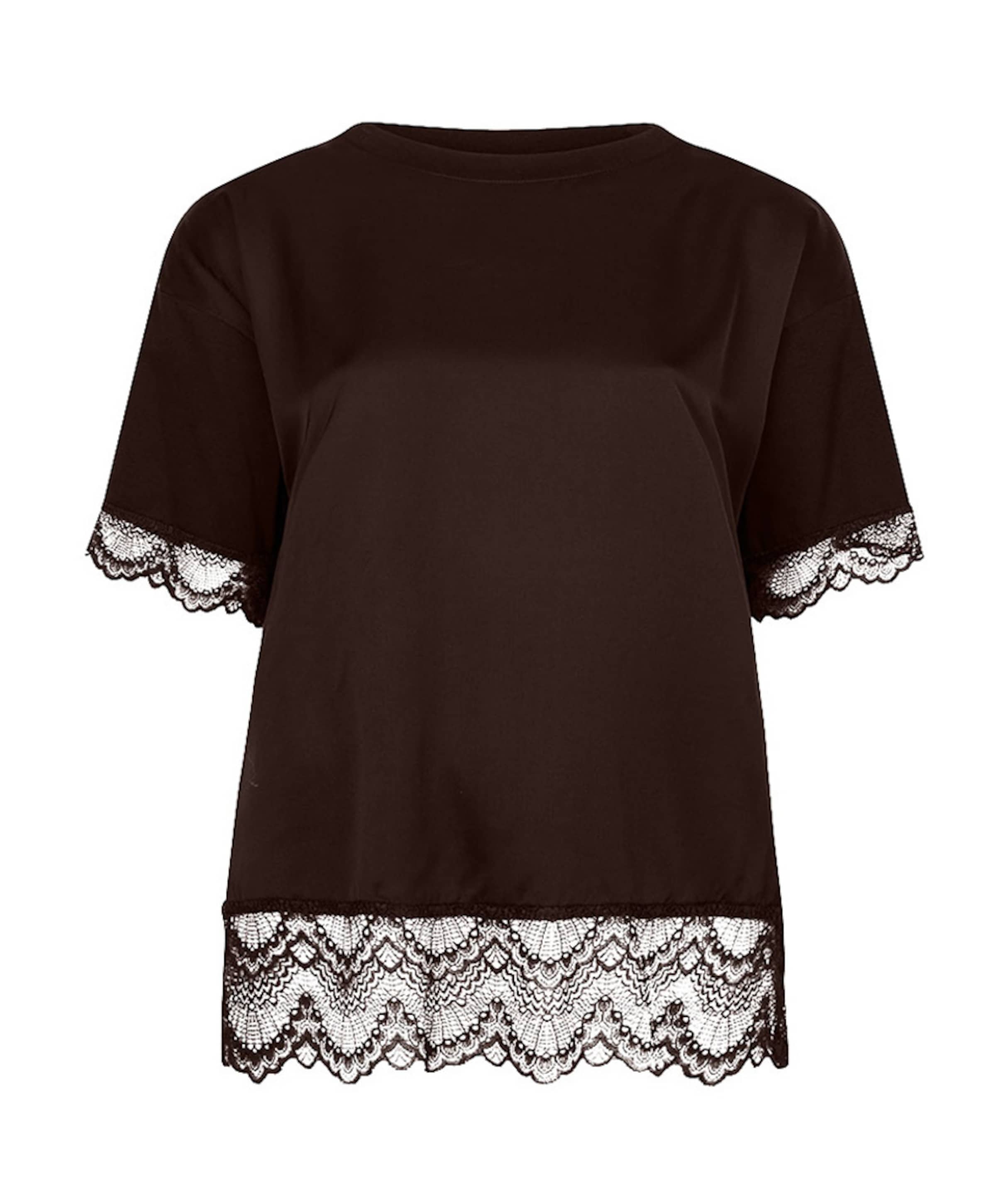 Dames T-shirt bruin