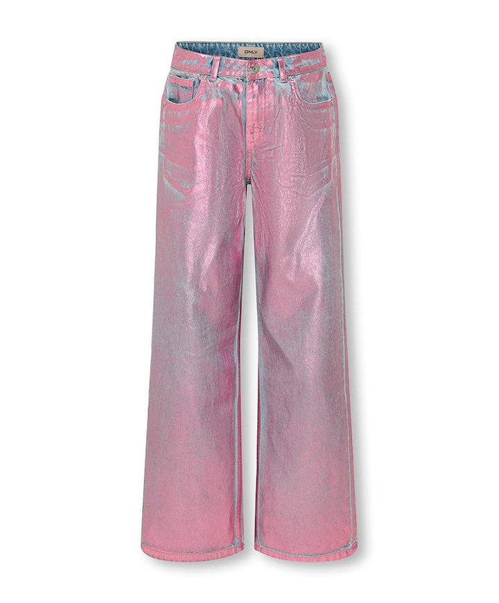 KOGCOBAIN REG FOIL WIDE LEG DNM AKM meisjes jeans blauw