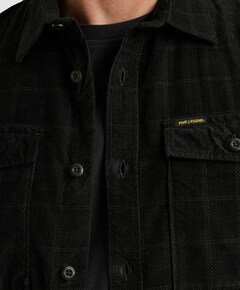 Heren overhemd lange mouw zwart