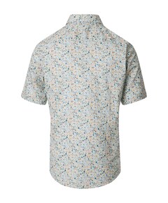 Heren overhemd korte mouw multicolor
