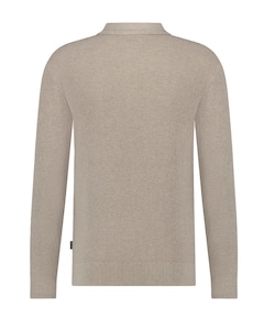 Heren polo beige