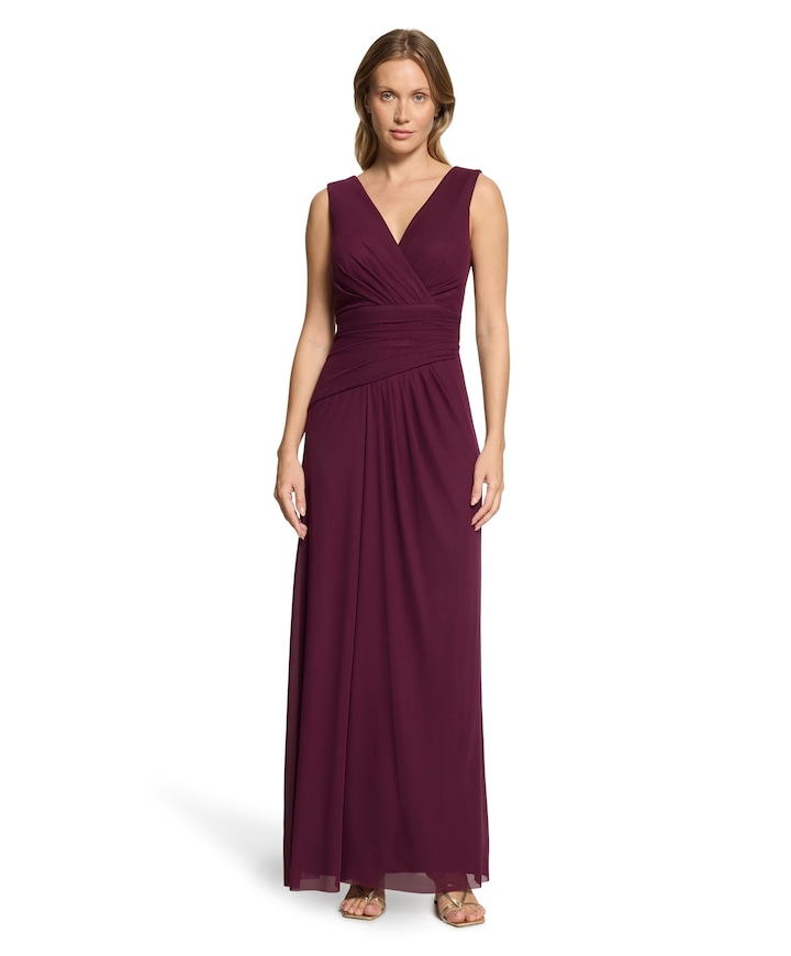 Dames jurk bordeaux
