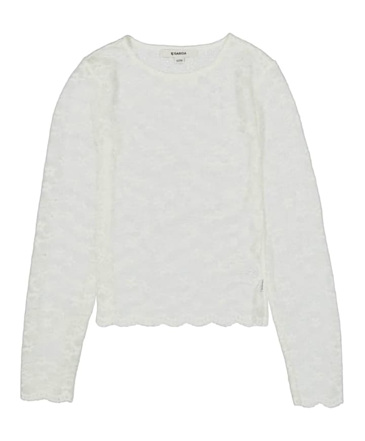 Meisjes longsleeve ecru
