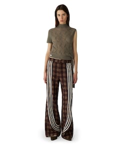 ZION BROWN SQUARED dames broek bruin