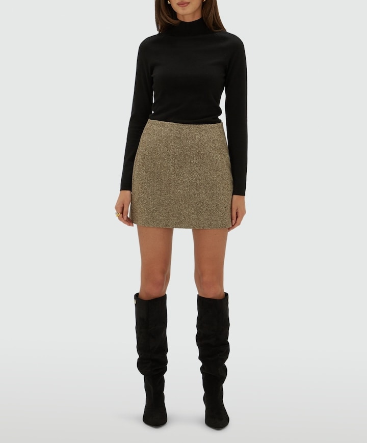 Dames rok beige