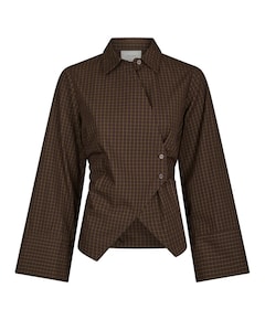 Dames blouse bruin
