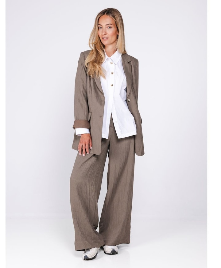 Dames blazer bruin