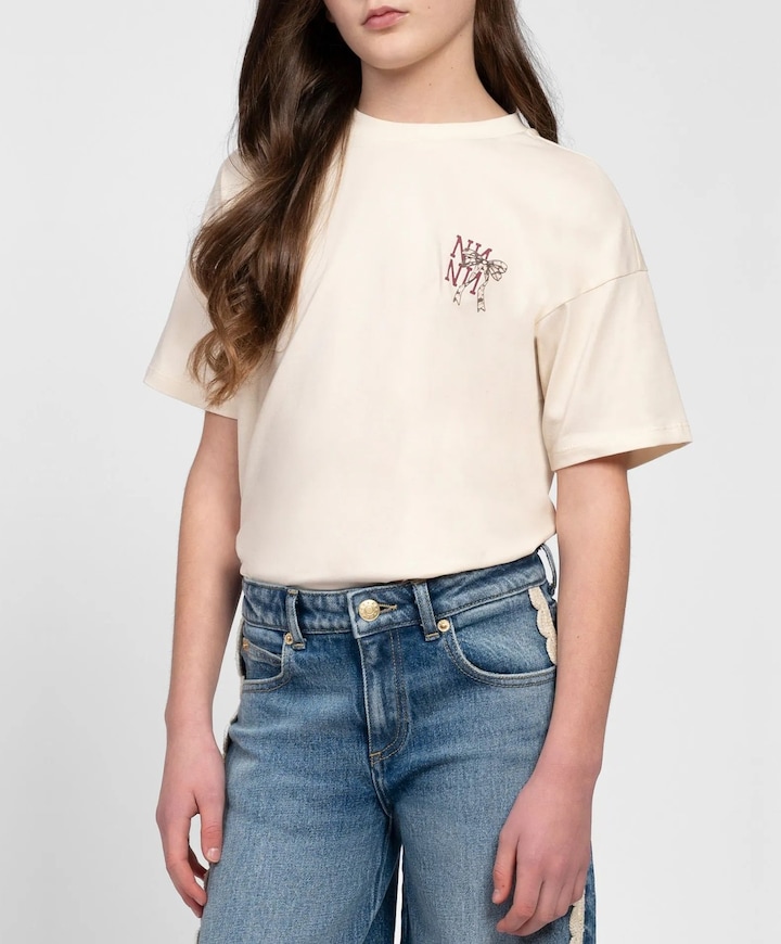 Meisjes T-shirt beige