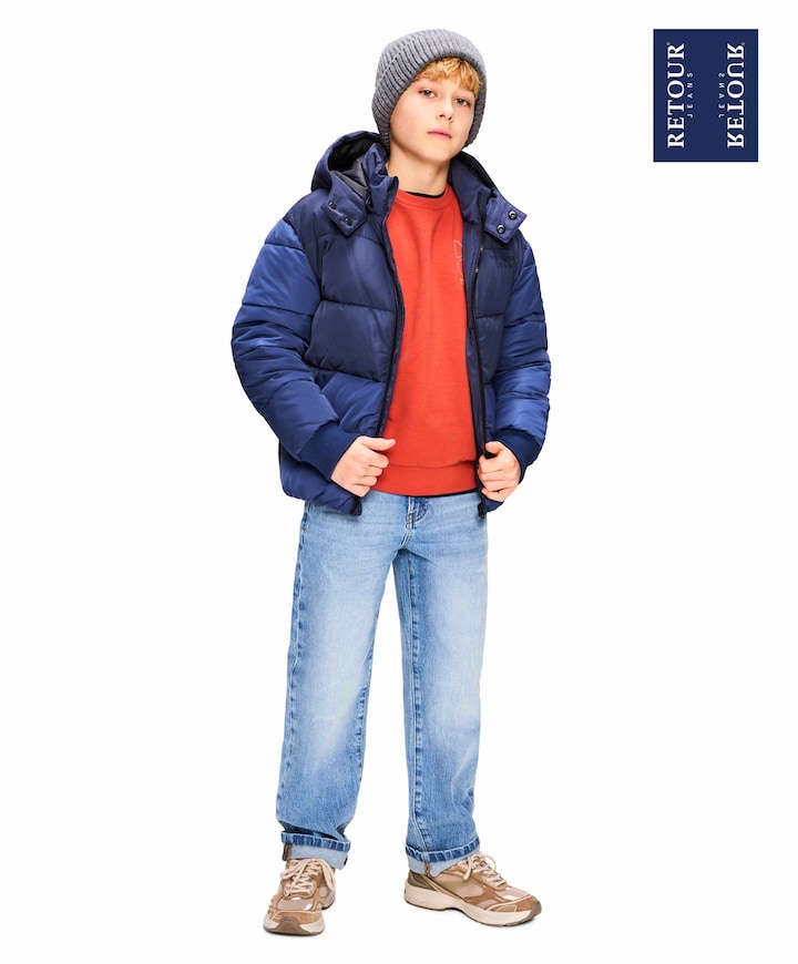 Jongens jas blauw