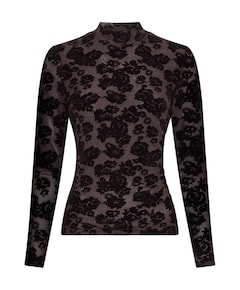 Dames longsleeve bruin