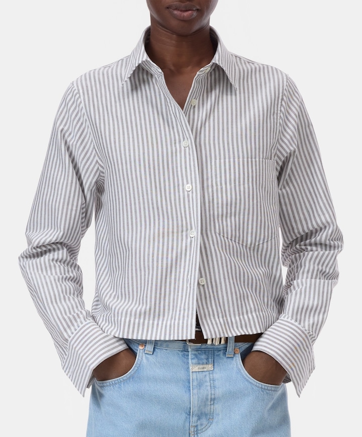 Dames blouse bruin