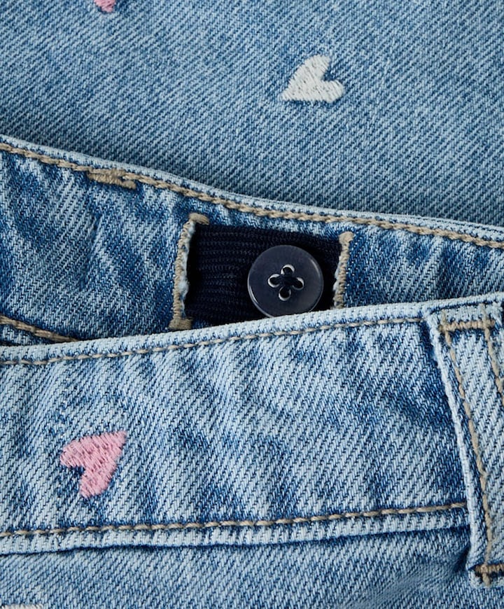 NKFBELLA REG DNM 3674-BE NOO meisjes korte broek blauw