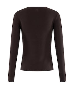 Dames longsleeve bruin