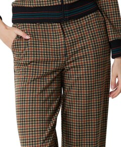 Federica Vine Jacquard dames broek beige