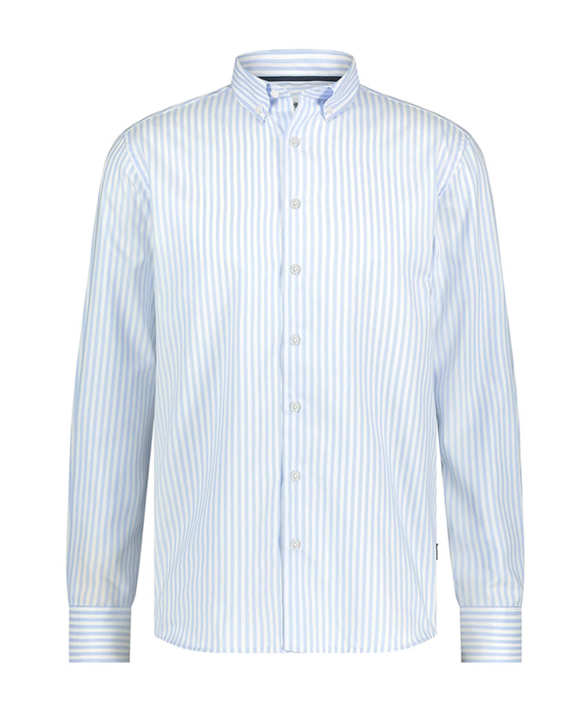 Overhemd lange mouw blauw