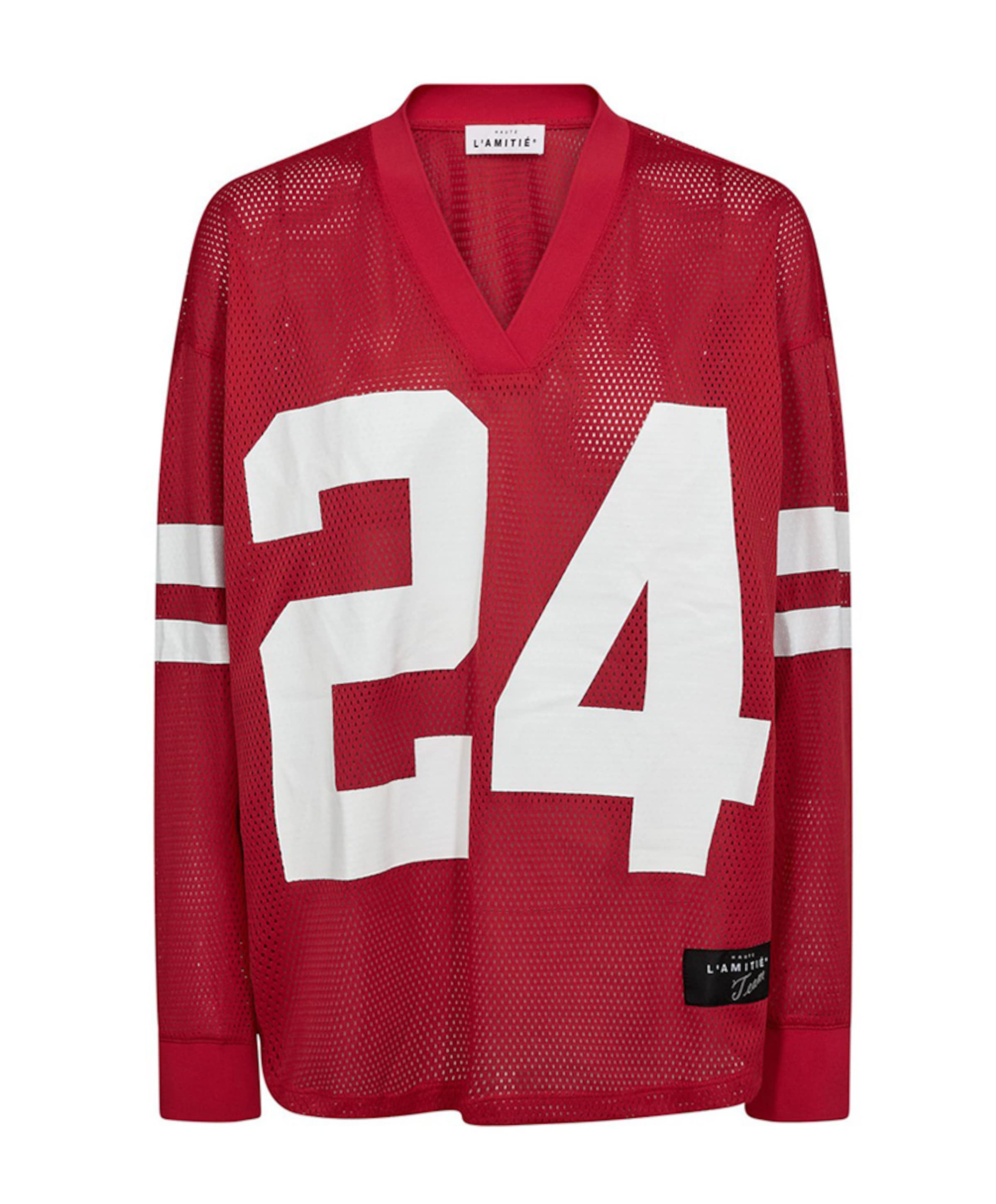 Dames longsleeve rood