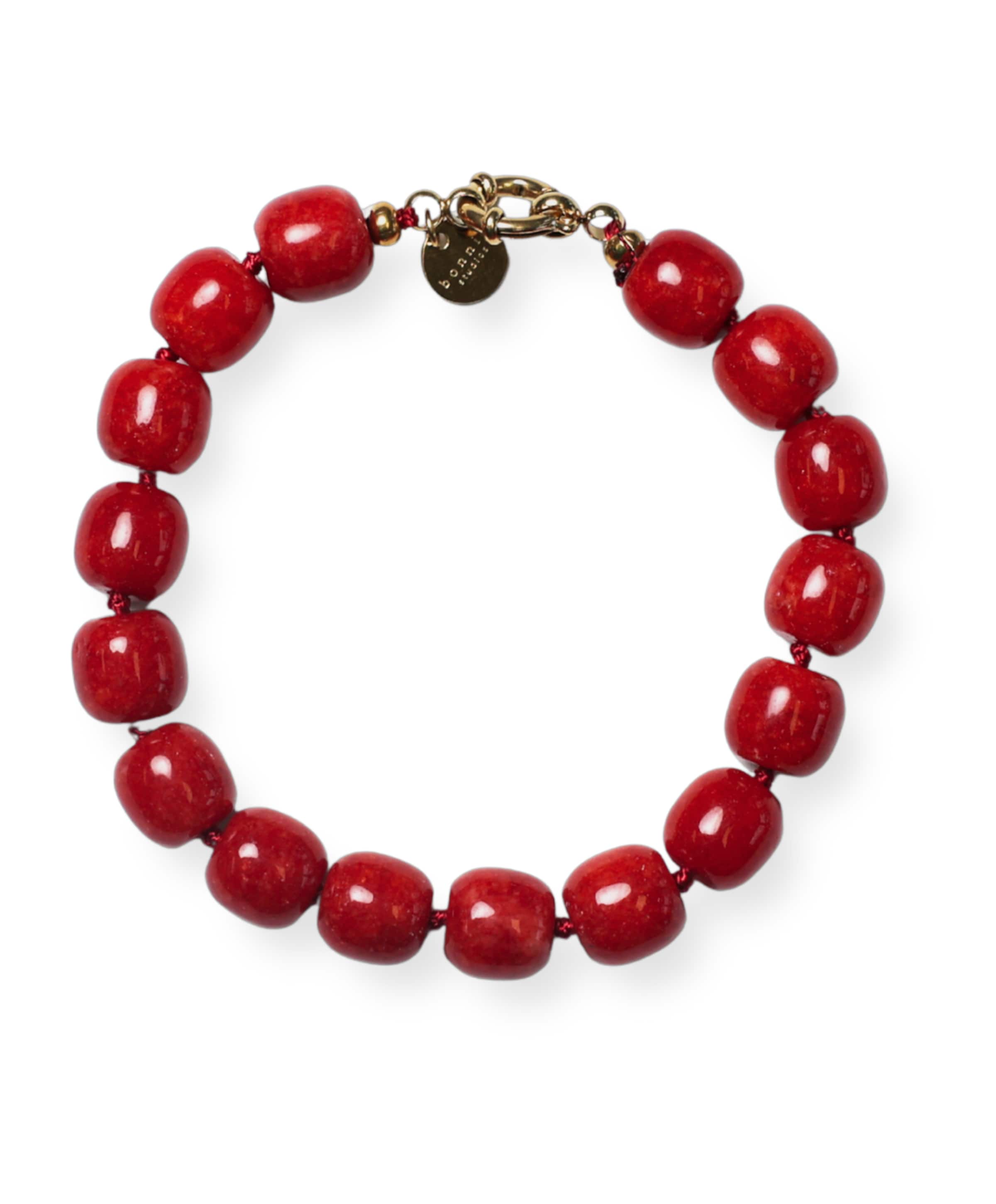 Dames armband rood