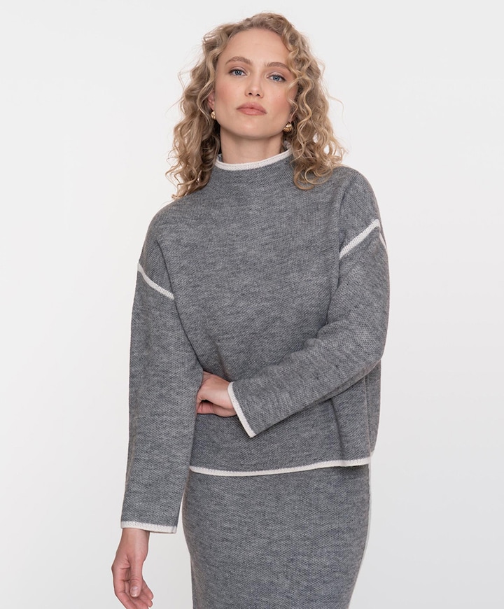 Dames trui grijs