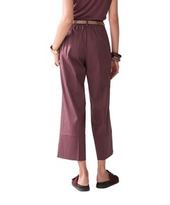 Cotton stretch dames broek bruin