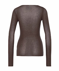 Dames longsleeve bruin