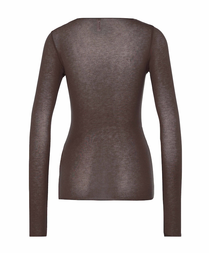 Dames longsleeve bruin