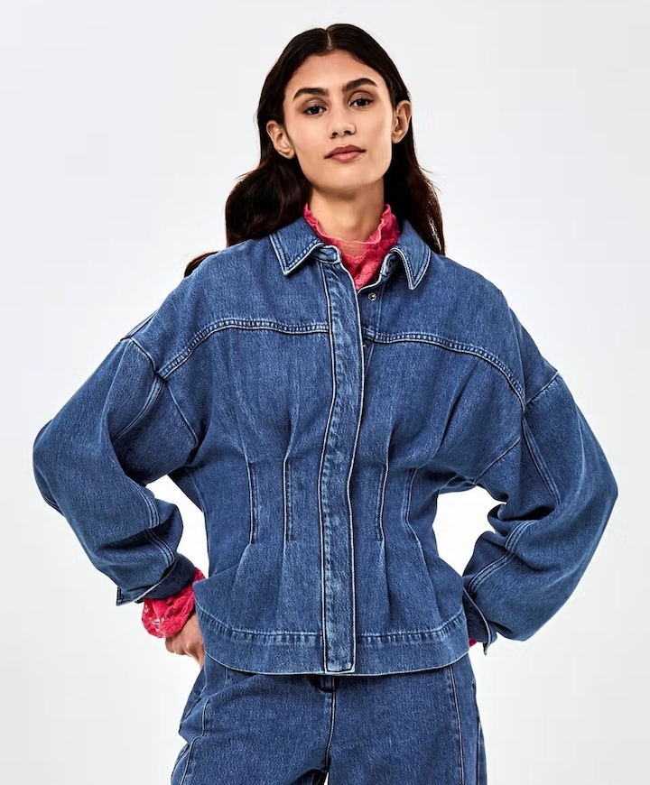 Dames blouse blauw