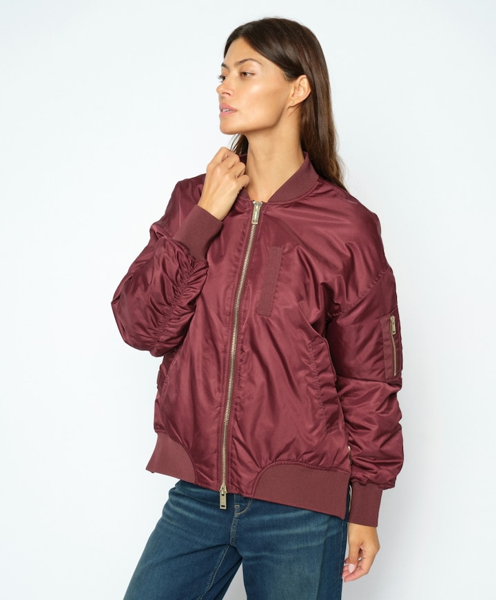 Dames jas bordeaux
