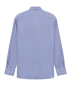 Heren overhemd lange mouw blauw