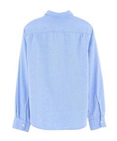 Jongens overhemd lange mouw blauw