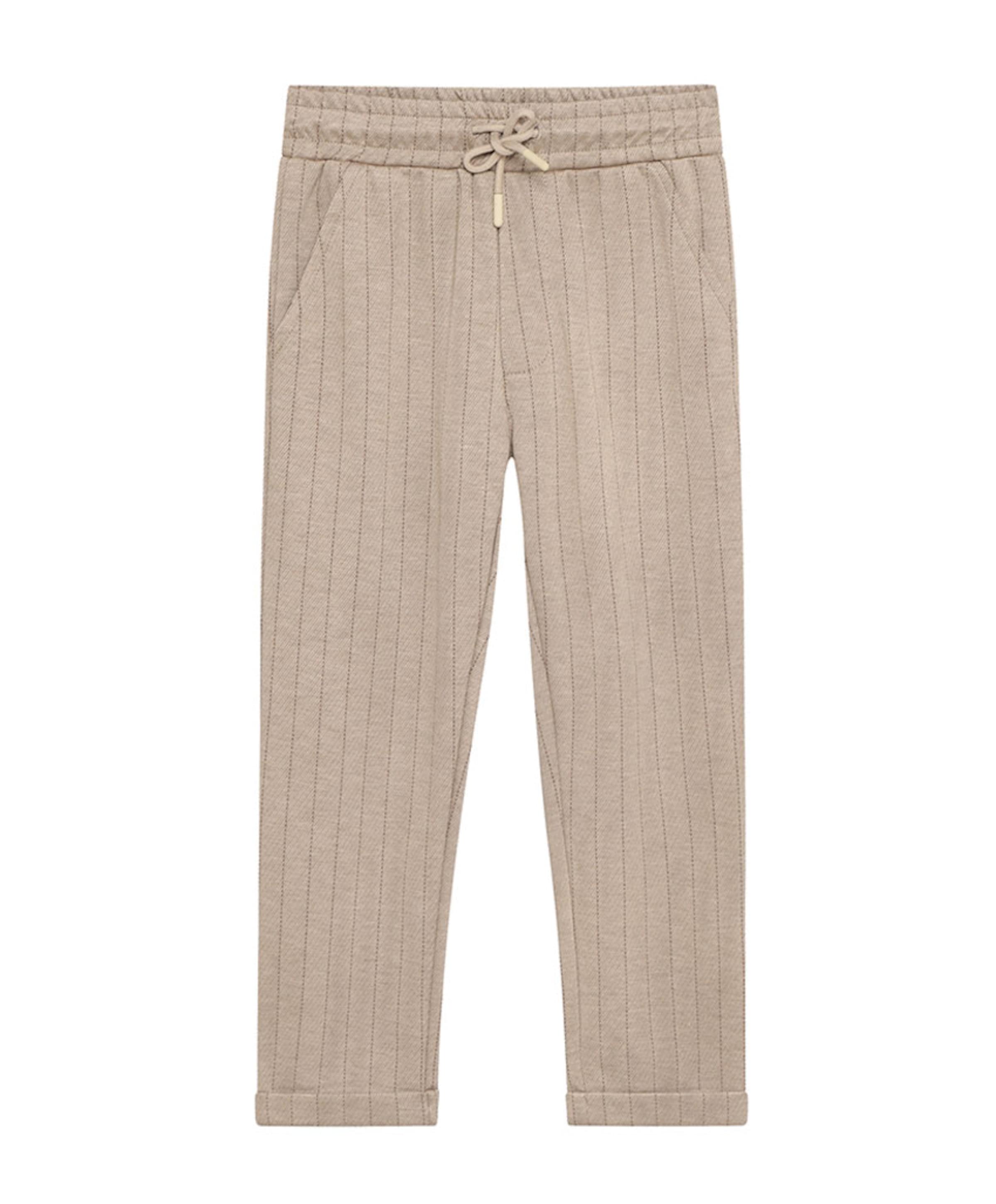 Stripe jongens broek beige