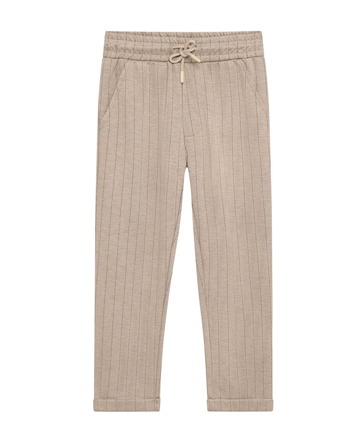Stripe jongens broek beige