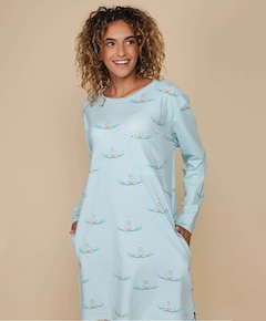 Dames nachthemd blauw