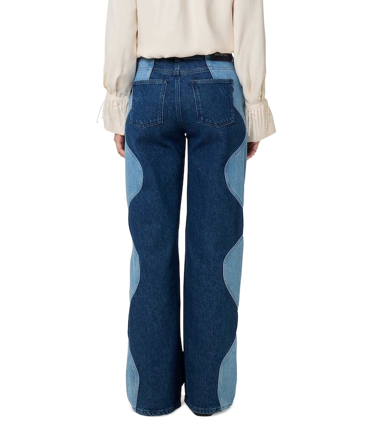 Thea Wavy jeans blauw