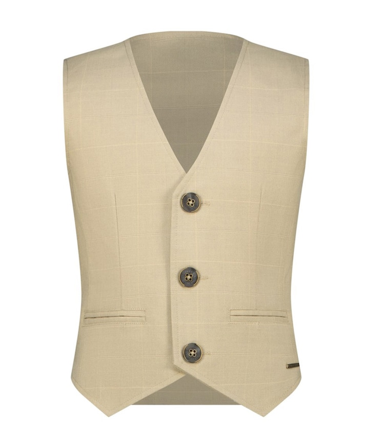 Jongens gilet beige
