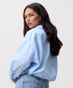 Dames blouse blauw