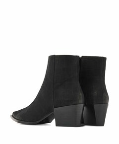 Kate Malina dames enkellaarzen zwart