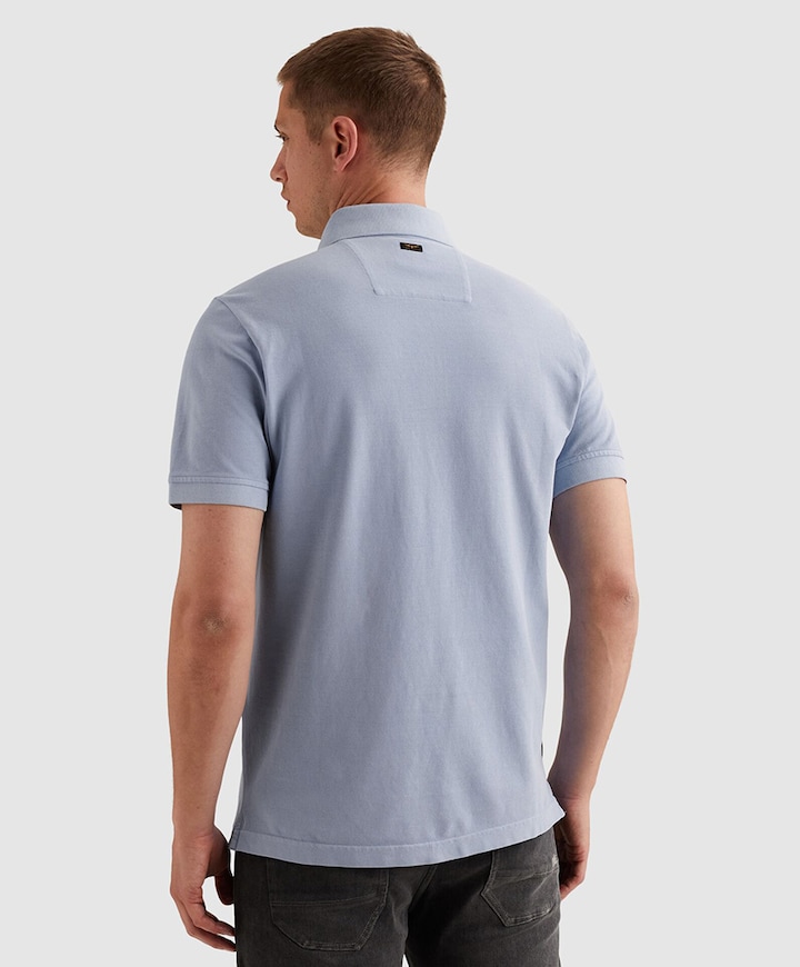 Heren polo blauw