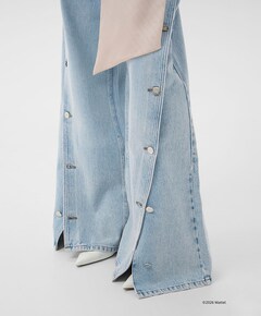 BXGstacie HW wide dames jeans blauw