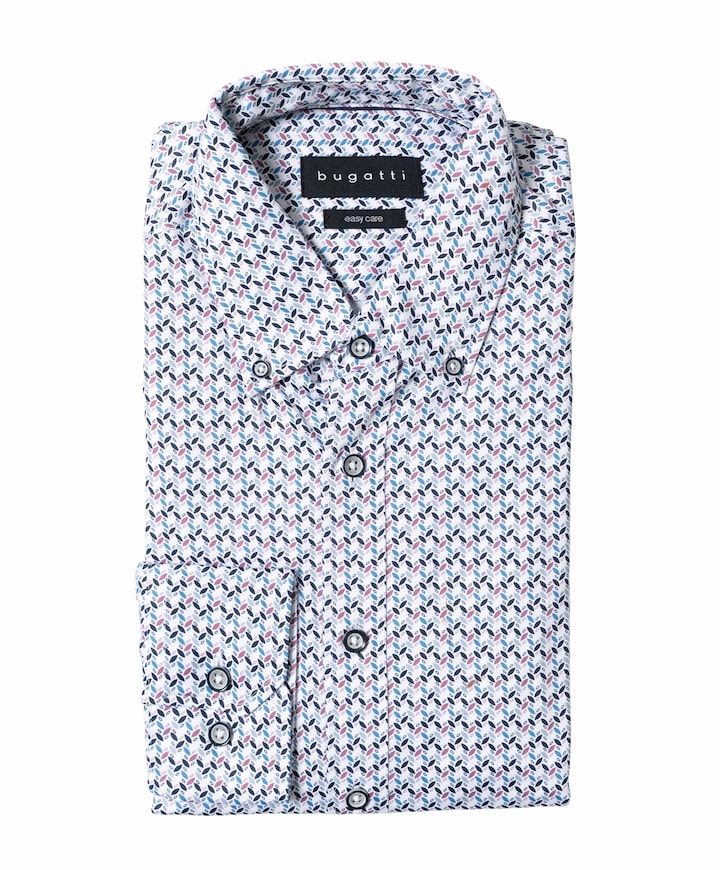 Heren overhemd lange mouw roze