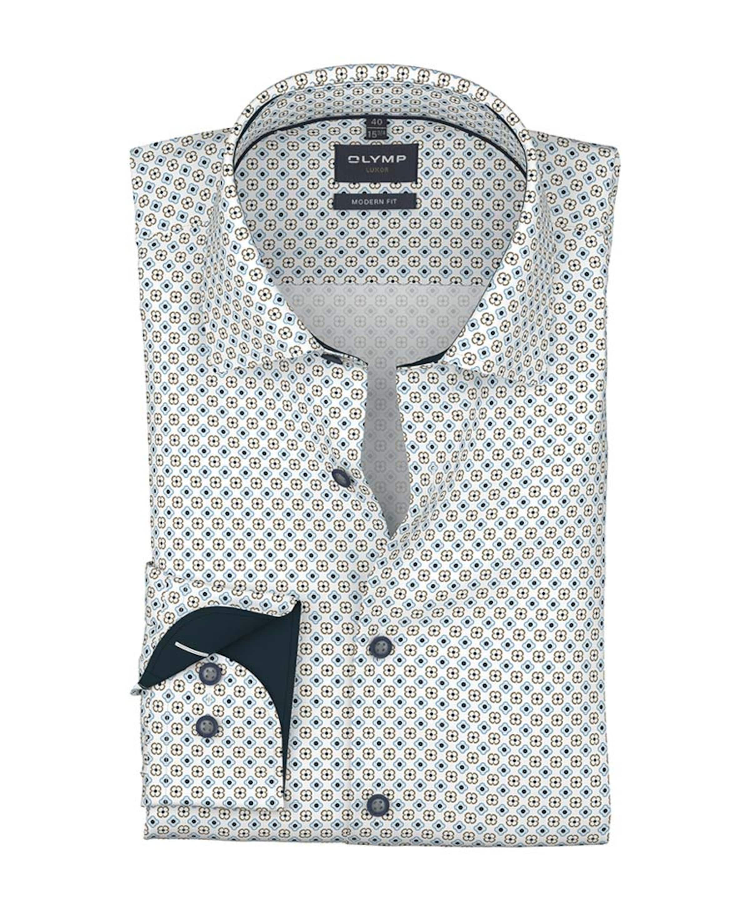 Heren overhemd extra lange mouw wit