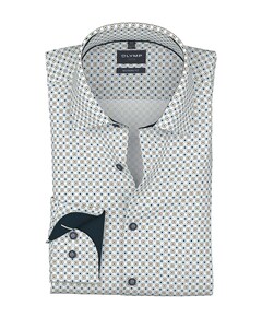 Heren overhemd extra lange mouw wit