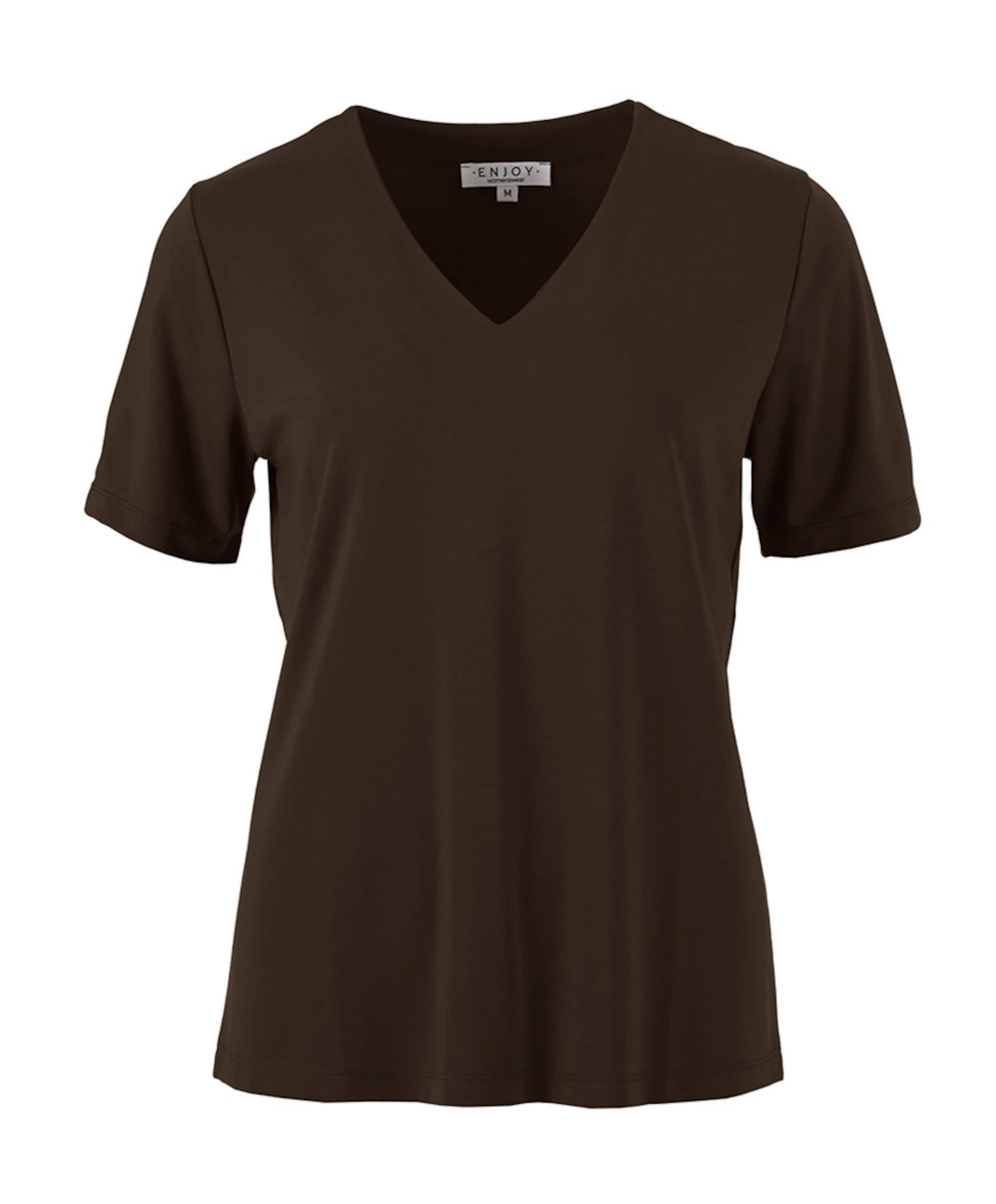 Dames t-shirt bruin