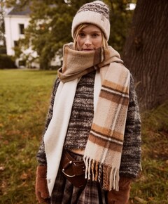 Dames sjaal beige