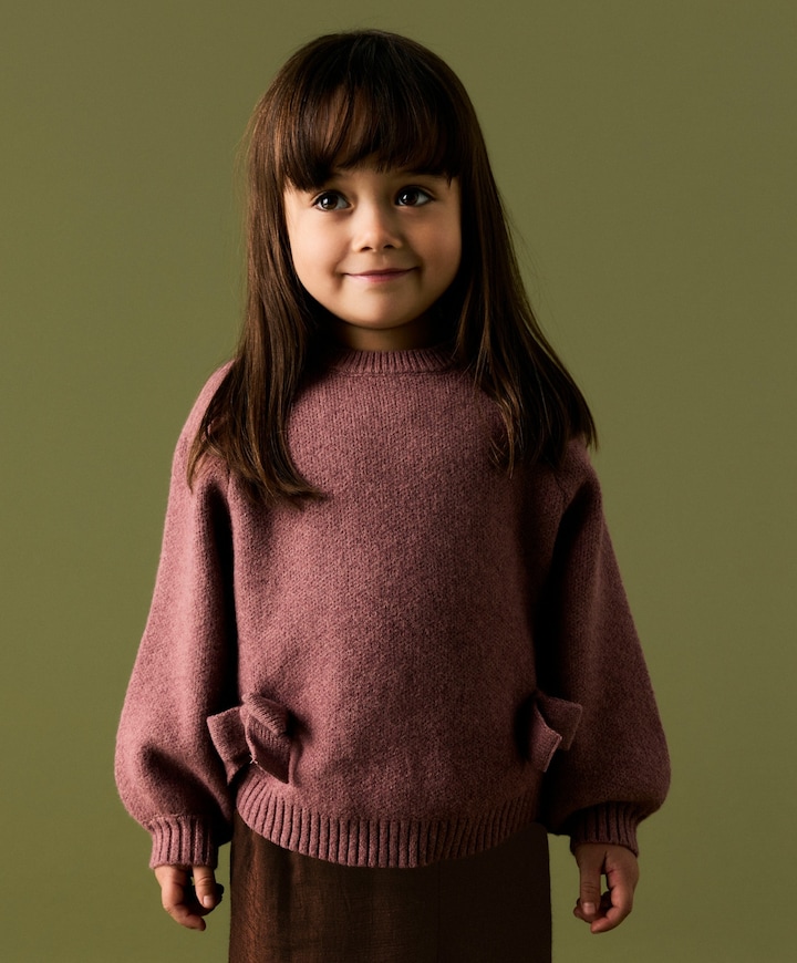 Meisjes trui bordeaux
