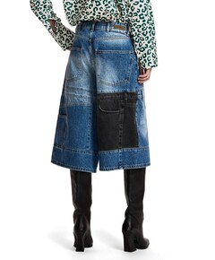 Kea Patchwork  dames jeans blauw