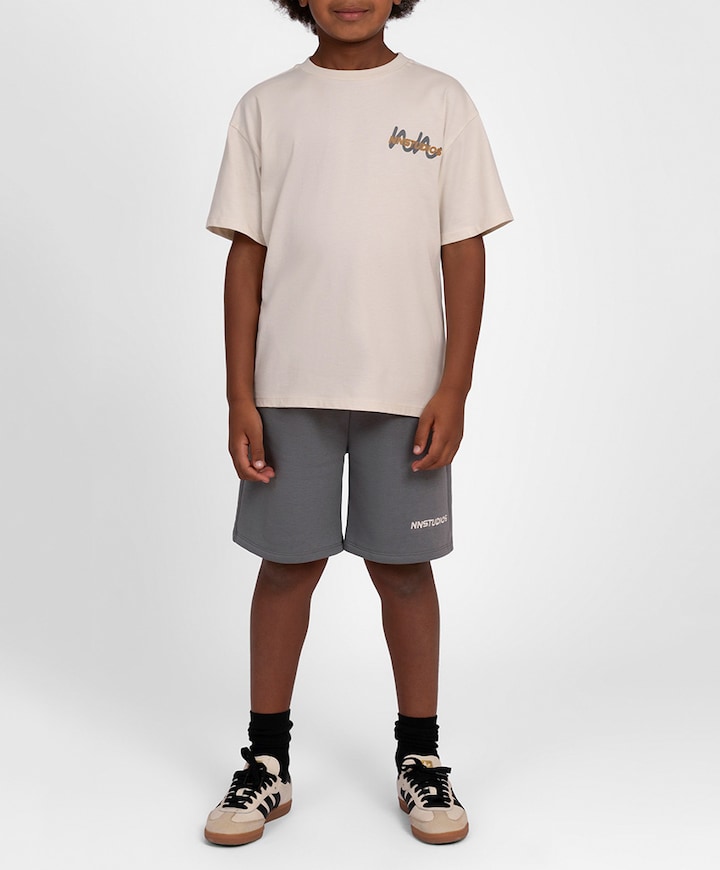Neil Sweatshorts jongens korte broek grijs