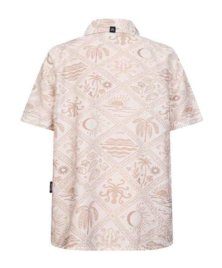 Jongens overhemd korte mouw ecru